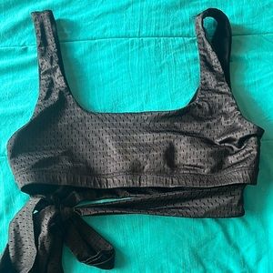 JERSEY WRAP AROUND BIKINI TOP